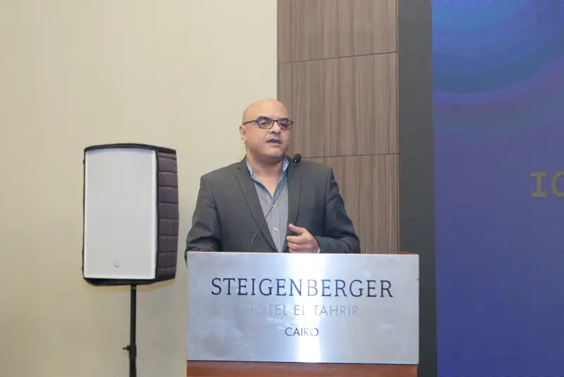 Speaker presenting on stage
