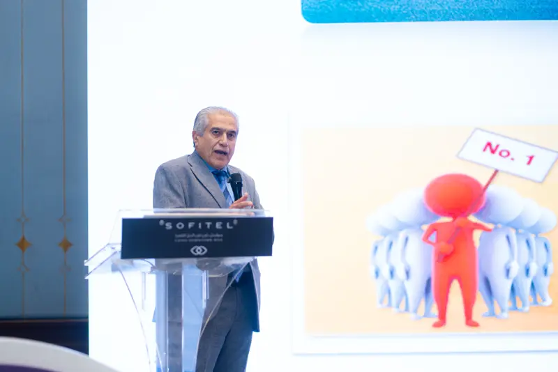Speaker presenting on stage